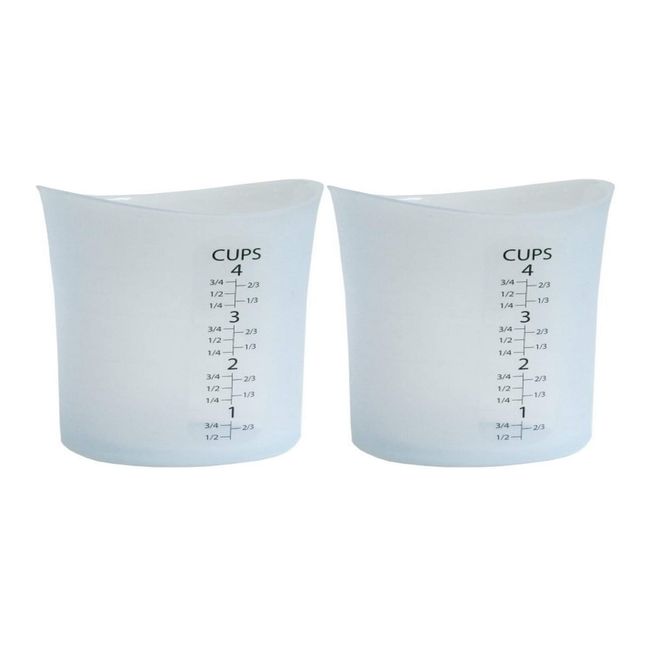 iSi Silicone Measuring Cup 4 Cup Capacity 2 Pack