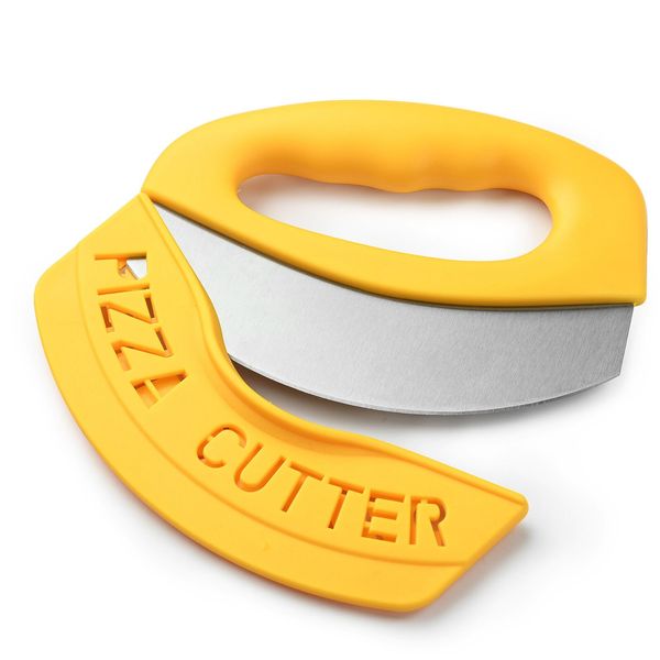 Pizza Cutter Wheel Pizza Rocker Cutter With Protective Cover Slicer Utensil Tool