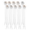10 Pack G4 Light Socket, LED MR16 Socket, GU5.3 Socket, LED Halogen Lamp Ceramic Wire Connector Base Socket Adapter MR16 MR11 G4 GU5.3 Socket