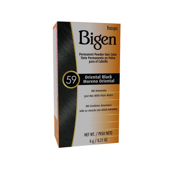 #59 Oriental Black Bigen Permanent Powder - 6 Pack