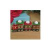 Christmas Decor Ceramic Train Set Tealight Candle Holder 3-Piece