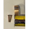 Vintage 1950’s-60’s Solid Polished Brass Window Sash Pole Hanger w/Screws NOS