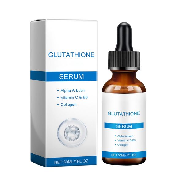 Glutathione Serum with Vitamin C & B3 and Collagen, Niacinamide Serum, Vitamin C Serum, Glutathione Face Serum, Hydrating Serum Reduce Dark Spot Shrink Pores, Skincare Serum for Women, 30ML/1fl.oz