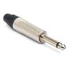 Neutrik NP2X 6.3mm Jack Mono Plug, Silver, 1.0 cm*4.0 cm*4.0 cm