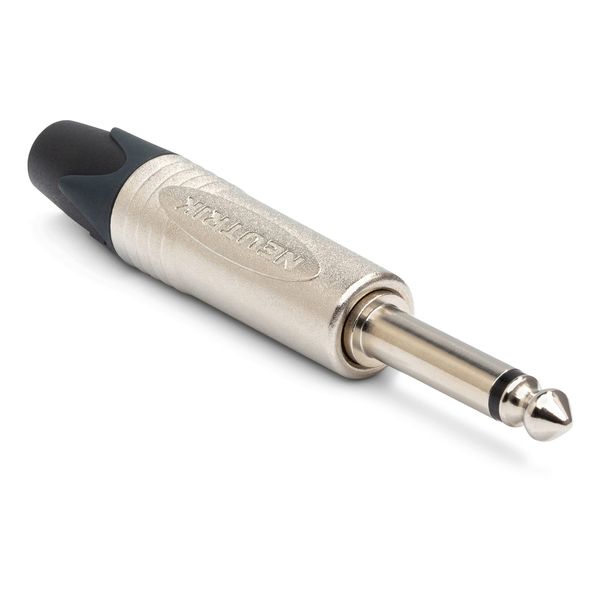 Neutrik NP2X 6.3mm Jack Mono Plug, Silver, 1.0 cm*4.0 cm*4.0 cm