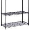 5 Tier Storage Shelf Wire Rack Kitchen Storage Organizer Adjustable Shelf Black