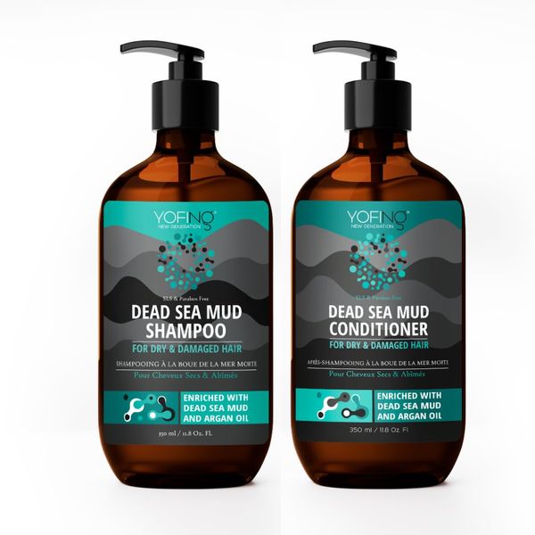 Totes Meer Schlamm Shampoo & Conditioner Set - Anti Haarverlust & Anti Schuppen Shampoo SLS Frei und Parabenen Frei