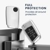 kwmobile Key Cover Compatible with VW Golf 7 MK7 3 Button Car Key Case - Silver High Gloss TPU Protector