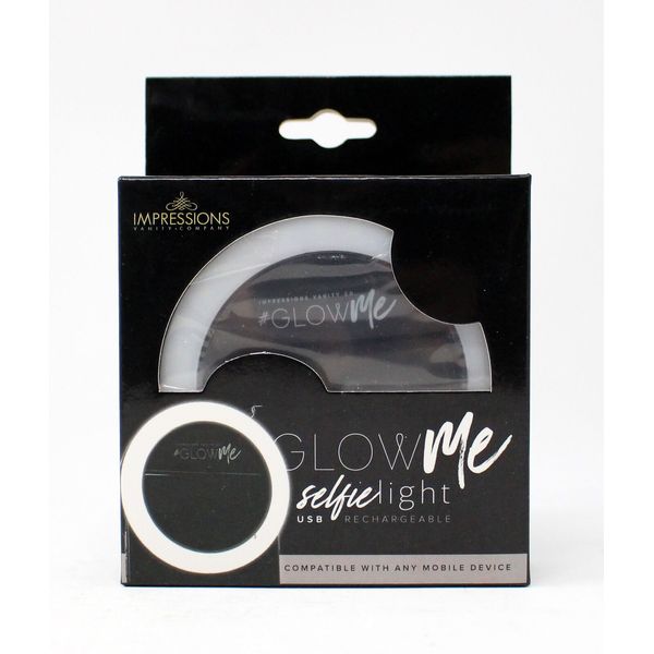 Impressions Vanity Co. Glow Me Selfie Light Rechargeable Black