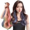 One-touch Extensions, Curly Hair, Colorful Extensions, 2 Long, Wig, Curls, Gradient Color, Hair Arrangement, Hair Accessory, Women's, Extensions, Colorful Extensions, Wig, One-Touch Clip, Easy Installation, Cosplay, Heat Resistant, Party, Fashion