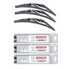 BOSCH DIRECT-CONNECT FRONT + REAR Windshield WIPER BLADES 3 PC SET 18"/18"/13"