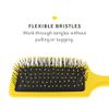 Drybar Lemon Bar Paddle hair brush - quickly detangle & smooth!, flexible nylon bristles, broad flat base, soft-touch finish, slip-free, great for all hair types and lengths, including extensions
