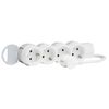 Legrand, 695006 Power Strip - Multi-Plug with 4 Sockets (4-Way); for Wall and Table; Extra Flat