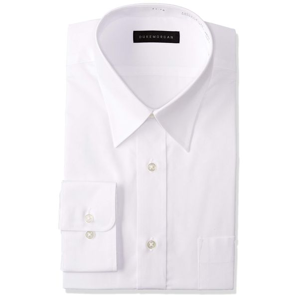 Konaka Dress Shirt, Long Sleeve, Single Item, Wrinkle-Resistant Treatment, Regular Collar, Button Down, Wide Collar, Men's