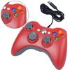 ONE250 USB Wired Game Pad Controller, Compatible with Xbox 360, Xbox 360 Slim, Windows PC - Replacement USB Wired Gamepad (Red)