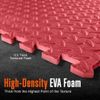 SQUATZ 6 pcs. Thick Puzzle Exercise Mat, EVA Foam Interlocking Tiles Protective