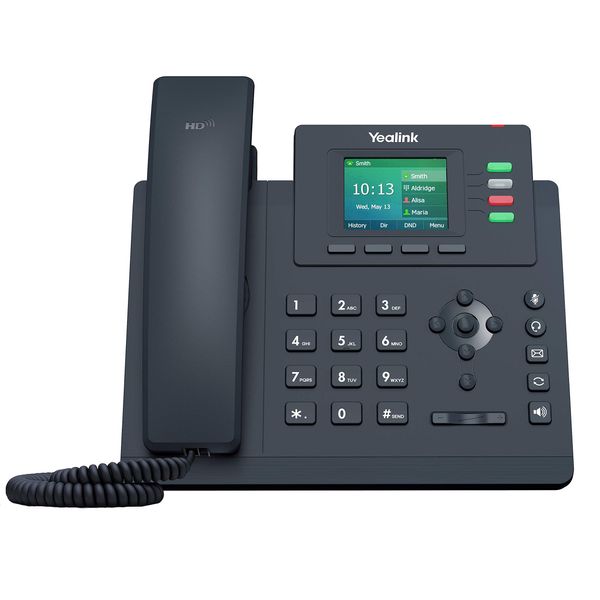 Yealink T33G IP Phone, 4 VoIP Accounts. 2.4-Inch Color Display. Dual-Port Gigabit Ethernet, 802.3af PoE, Power Adapter Not Included (SIP-T33G)