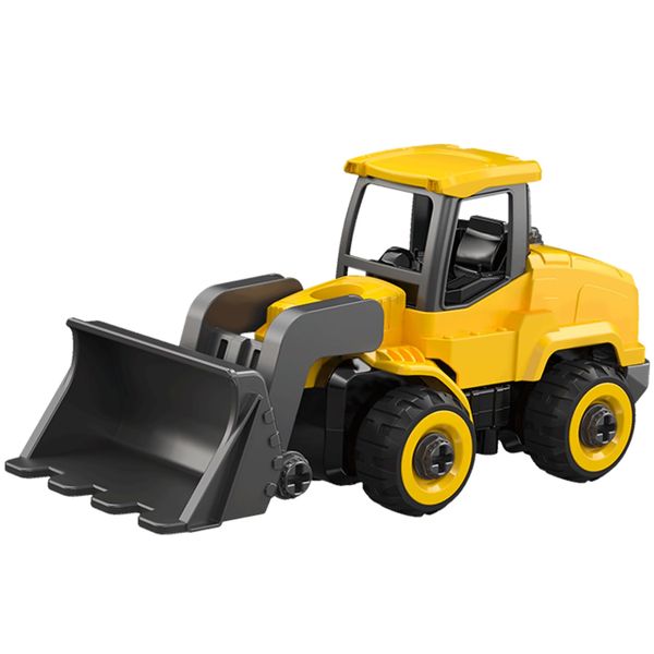 TOYTWIST Take Apart Toy Wheel Loader with Electric Screwdriver, Hands-on Skill Remote Control Toy Car Construction Set Indoor/Outdoor Play STEM Learning Game, Present for Boys and Girls