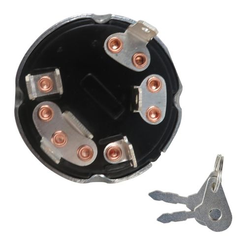 81871583 Ignition Key Switch for Ford Tractor 420 4400 445 445A 445C 445D 450 4500 455 455C 455D 4600 4610 4630 4830,Replace for 5NN11N572A D1NN11603B E7NN11N501AC by BLUE ELF