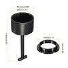 sourcing map E26/E27 Socket Ring Removal Tool 12 Teeth Style with Lamp Shade Socket Rings for Medium Base, Light Replacing Accessories, Black Pack of 5