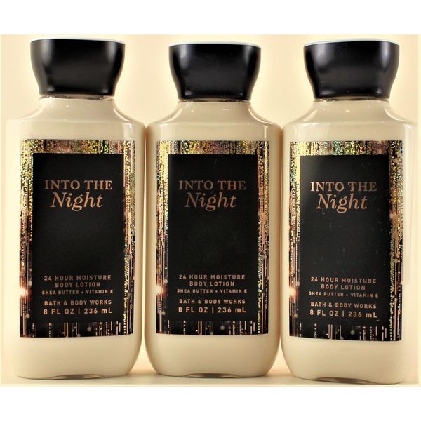 3 INTO THE NIGHT Body Lotion Moisturizer Cream 8oz
