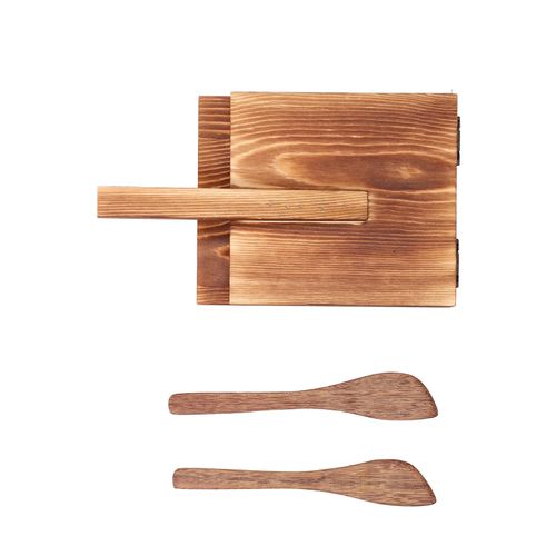 Dough Tool, Easy To Use Tortilla Press Wood Antislip Square Multifunction Nonslip Wooden Handle Fine Workmanship Dough Pressing Tool for Kitchen Baking
