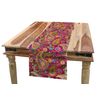 Ambesonne Paisley Table Runner, Paisley Patterns Based on Traditional Eastern Pastel Design, Dining Room Kitchen Rectangular Runner, 16" X 120", Multicolor