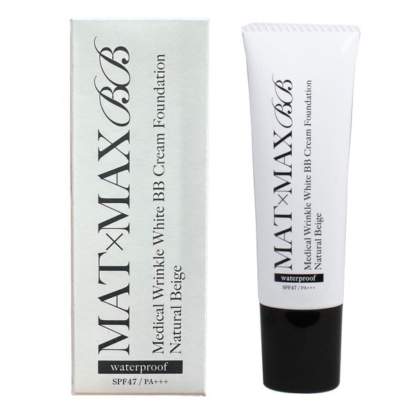 MAT×MAX BB Cream Foundation, SPF47 PA+++, Waterproof, Natural Beige