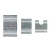 100% Cotton Gradiation Collection Machine Washable 3-Pcs Set with Contour, Gray