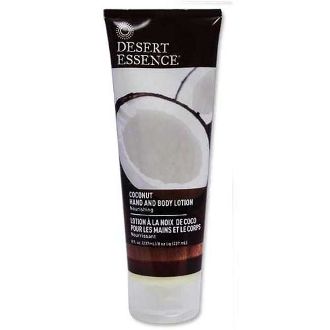 DESERT ESSENCE Organic Hand &amp; Body Coconut Lotion 237ml Desert Essence