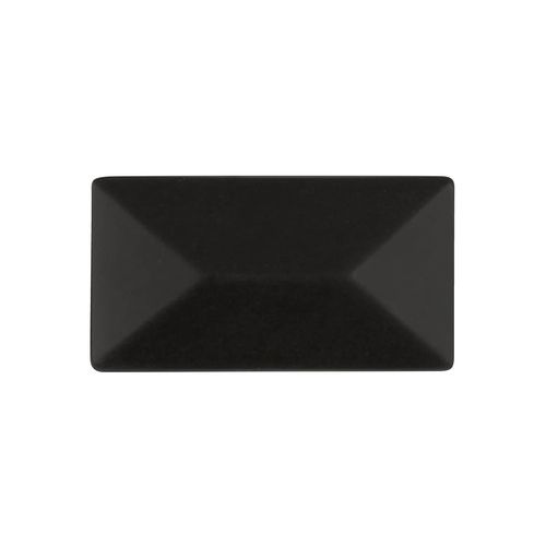 Hickory Hardware Bungalow Collection Knob 1-3/4 Inch x 15/16 Inch Matte Black Finish (10 Pack)