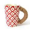 Mudpie 4355020 ROPE HANDLE MUGS Mug Gift - red