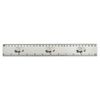 'Mini Van' 30cm (12 Inch) White Plastic Ruler (RL00084774)