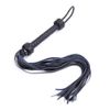 Braided pattern, cowhide whide, horse whip with feathers