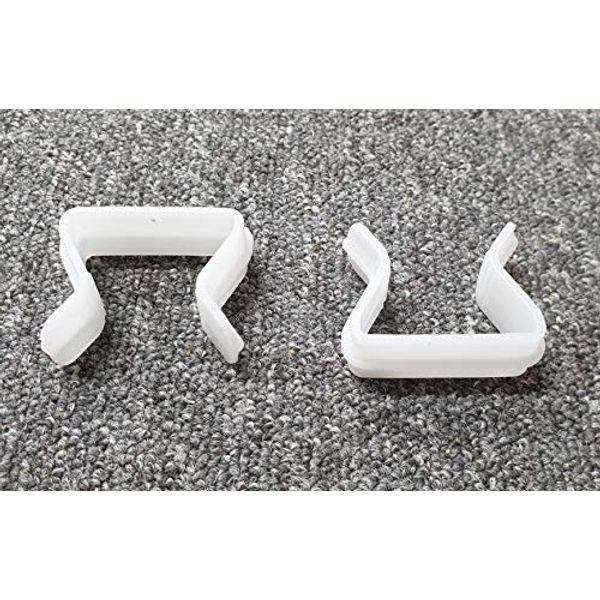 Just Accessories® Plastic U Clips For Divan Bed Bases and Ottoman Bed Bases to join - Plastic U Clips (2 x Plastic U Clips)