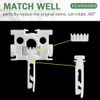 Vertical Blinds Replacement Stem and Gear, White, 12 Sets Repair Kit