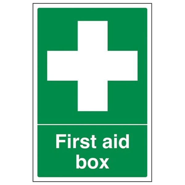 V Safety First Aid General - First Aid Box - 150 x 200 mm Restickable Safety Sign