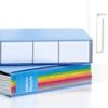 Plus Flat File, A4 Vertical, 2 Holes, Back Width Extendable Cenobus EX PP 89-098 Blue