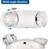 2PACK LED Emergency Light Fixtures Adjustable Double Heads Lamp w/Battery Backup