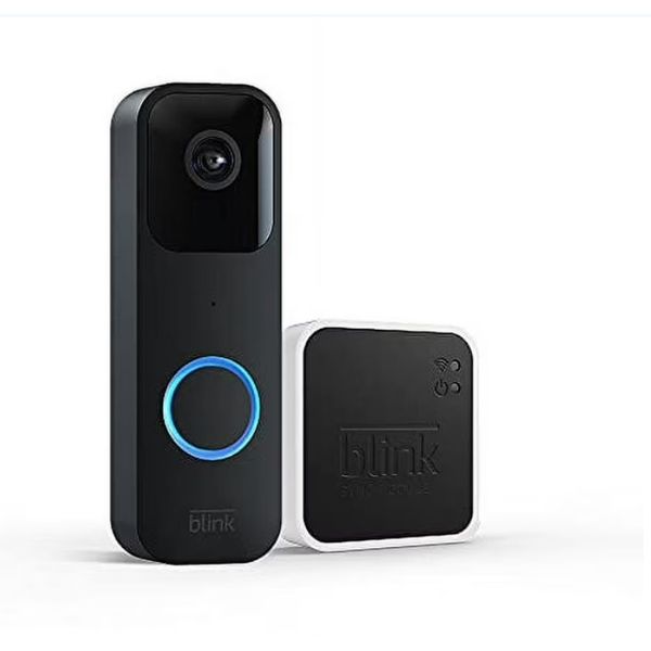 ⭐️ Brand New Blink Video Doorbell + Sync Module 2 Wired or Wire-free NEW Black⭐️