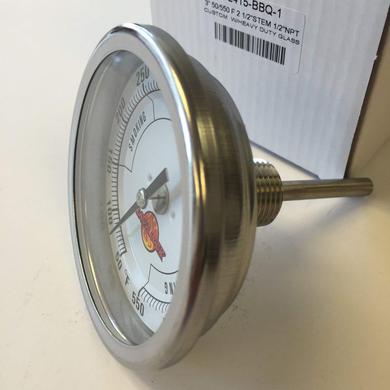 LavaLock® 3" Adjustable Gas Charcoal Smoker Pit Grill BBQ Thermometer ...