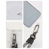 Project-CB Phone Tether Tab 2 Pack, Universal Phone Lanyard Patch Without Adhesive, Phone Strap Replacement Part (White, Clear)
