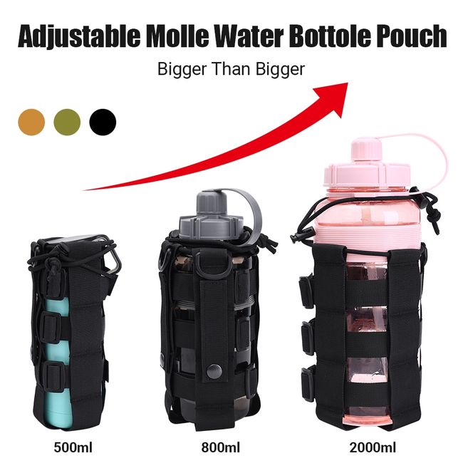 Adjustable Water Bottle Carrier Bag For Hiking, Traveling, And