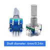 Jadeshay Rotary Encoder Switch,5 Pieces EC11 Rotary Encoder Code Switch Digital Potentiometer with Push Button 5 Pin Handle Length 20mm for Electronics Components and Projects