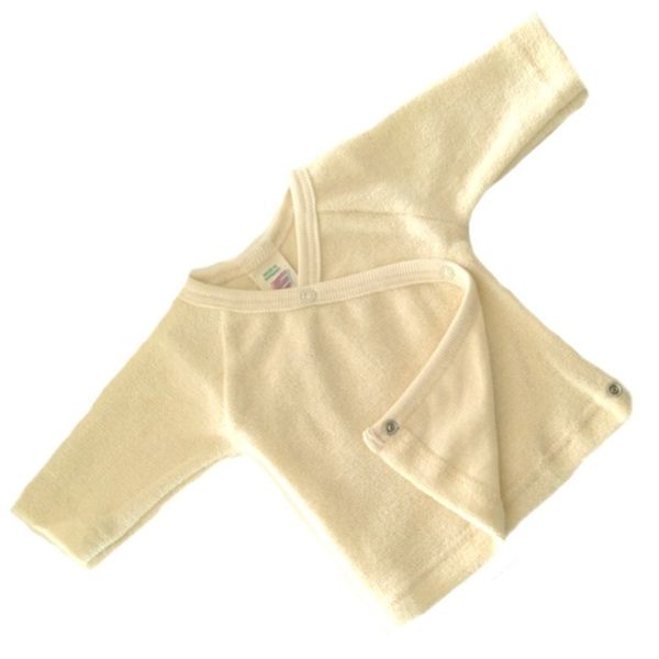 Baby Pulli Baumwolle-Frottee natur Gr. 74/80