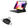 BoxWave Smart Gadget Compatible with Chuwi HiPad Pro - AllReader SD Card Reader, microSD Card Reader SD Compact USB - Jet Black