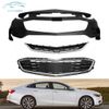 Front Upper Lower Grille Grill+Front Bumper Cover For 2016 17 2018 Chevy Malibu
