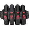 HK Army Magtek Paintball Harness Pod Pack 4+3 - Black/Red