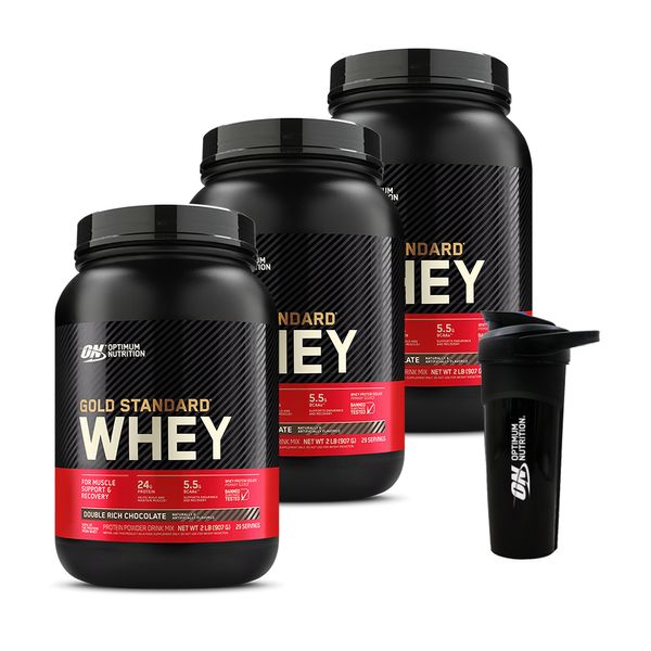 [+Shaker] Gold Standard Whey 907g Choco 3 Pack / Whey Protein Optimum Nutrition