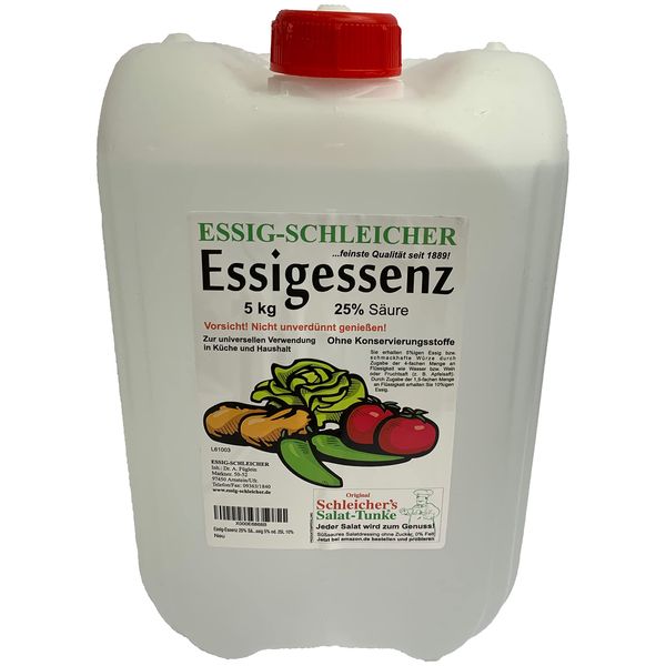 Essig-Schleicher Essenz 25 Prozent Säure, 5kg Kanister